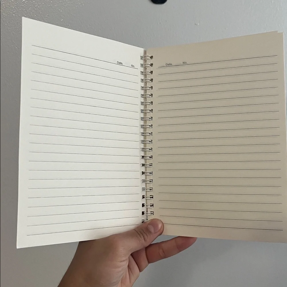Sanrio Happy Birthday Spiral Notebook - Blue and White